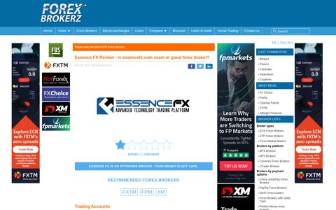 Essence FX Review - is essencefx.com scam or good forex ...