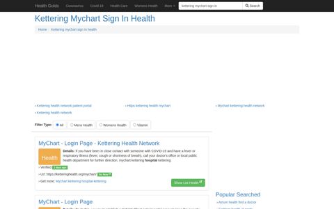Kettering Mychart Sign In Health - Health Golds
