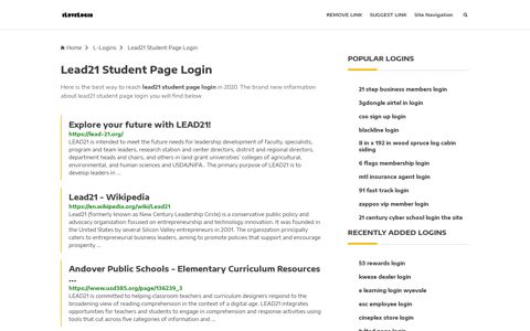 Lead21 Student Page Login ❤️ One Click Access - iLoveLogin