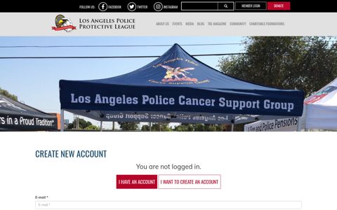 Create new account | LAPPL - Los Angeles Police Protective ...