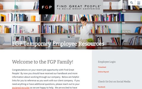FGP Temporary Employee Resources - FGP