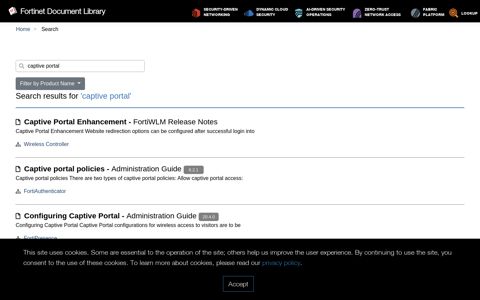 captive portal - Fortinet Documentation Library