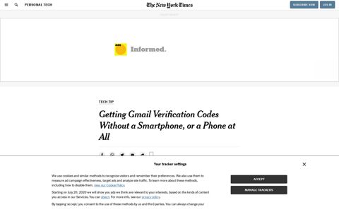 Getting Gmail Verification Codes Without a Smartphone, or a ...