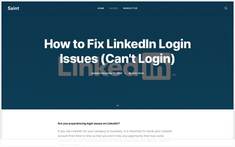10 Ways to Fix Login Issues on LinkedIn (2020) - Saint
