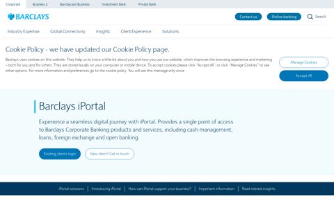 Barclays iPortal | Barclays Corporate