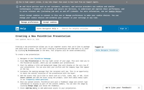 Creating a New PointDrive Presentation | Sales ... - LinkedIn
