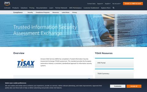 TISAX - Amazon Web Services (AWS)