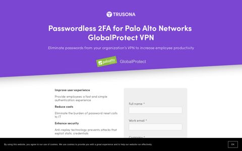 Passwordless 2FA for Palo Alto Networks Global Protect VPN ...