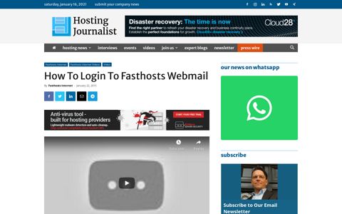 How To Login To Fasthosts Webmail - Hosting Journalist.com
