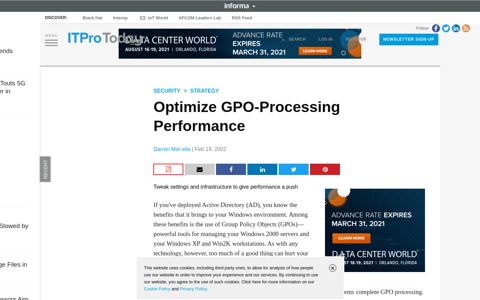 Optimize GPO-Processing Performance | IT Pro
