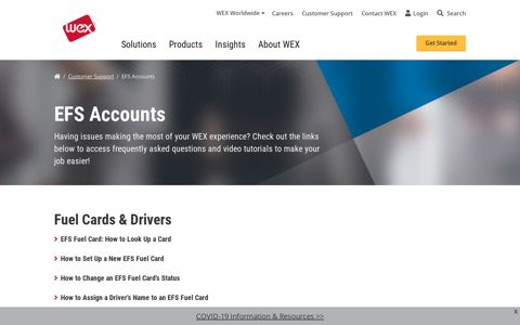 EFS Accounts | Customer Support | WEX Inc.