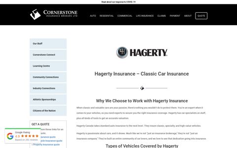 Hagerty Insurance - Cornerstone Insurance Brokers Edmonton