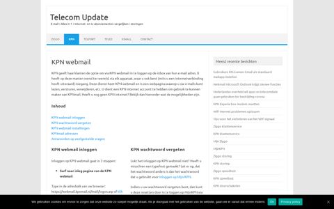 KPN webmail - Telecom Update