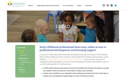 I-LEAD - Partnerships for Early Learners