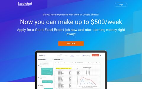 Are you an Excel Expert? Join today and earn a sign on bonus!