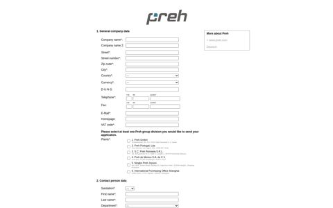 Preh Supplier Portal - JAGGAER Direct