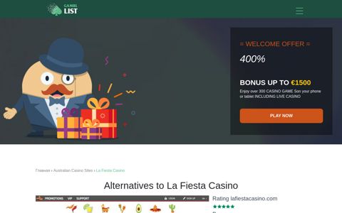 La Fiesta Casino Review 2020 | Get a 400% Match Bonus up ...