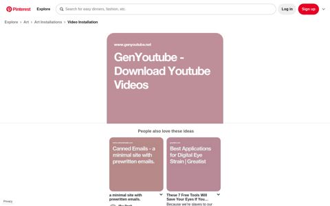 GenYoutube - Download Youtube Videos - Pinterest