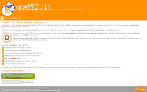 OnePEC - Posta Elettronica Certificata sicura e conveniente a ...