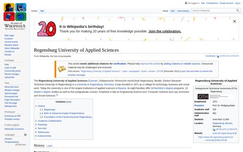 Regensburg University of Applied Sciences - Wikipedia