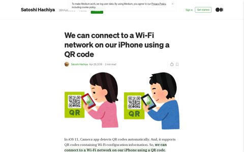 We can connect to a Wi-Fi network on our iPhone using a QR ...