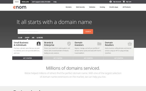 Domain Names ~ Register Domains with Enom