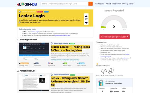 Leniex Login - A database full of login pages from all over the ...