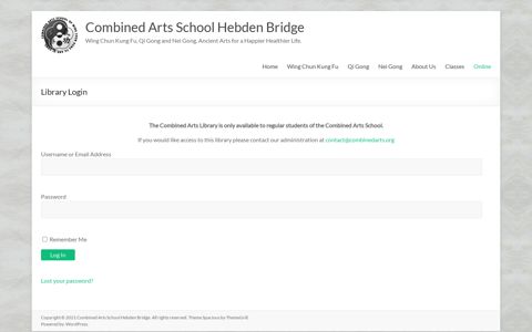 Library Login | Combined Arts School Hebden Bridge