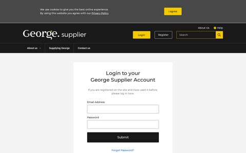 Log in | George Supplier