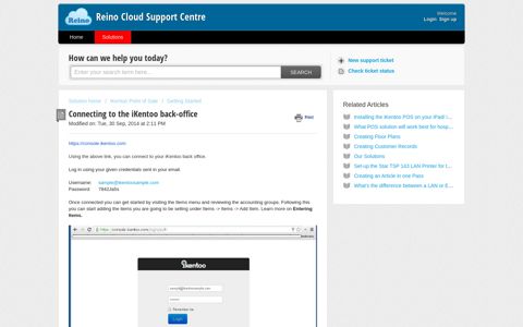 Connecting to the iKentoo back-office : Reino Cloud Support ...