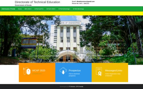 Directorate of Technical Education - Admission Portal