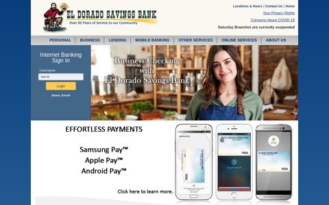 El Dorado Savings Bank > Home