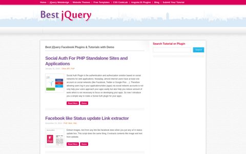 60+ jQuery Facebook Plugin with Examples - Best jQuery