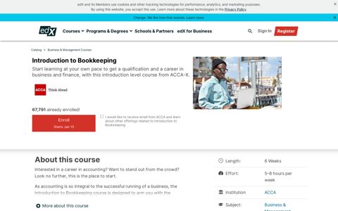 Introduction to Bookkeeping | edX