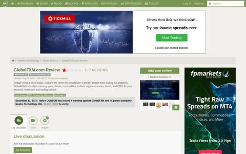 Global FXM | Forex Brokers Reviews | Forex Peace Army