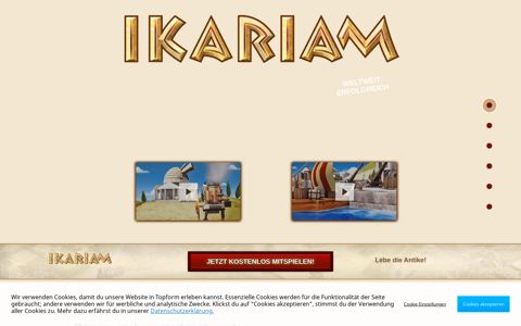 Das kostenlose Browsergame - Ikariam