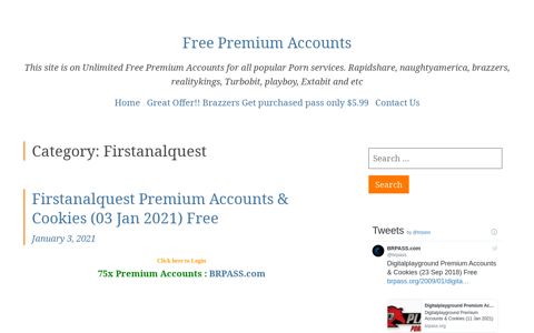 Firstanalquest Archives | Free Premium Accounts