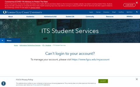 ITS Student Services - Florida Gulf Coast University