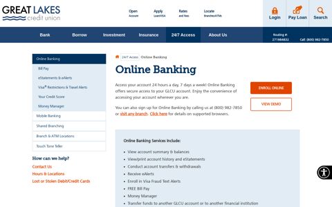 Online Banking | Great Lakes Credit Union