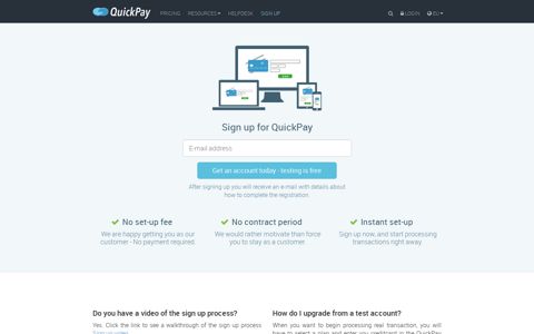 Sign up for QuickPay - QuickPay
