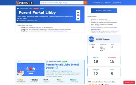 Parent Portal Libby