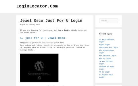 Jewel Osco Just For U Login - LoginLocator.Com