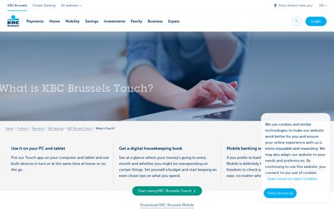 KBC Brussels Touch: online banking for PCs and tablets ...