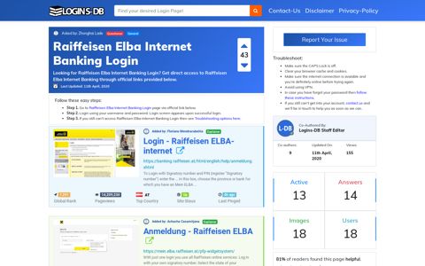 Raiffeisen Elba Internet Banking Login - Logins-DB