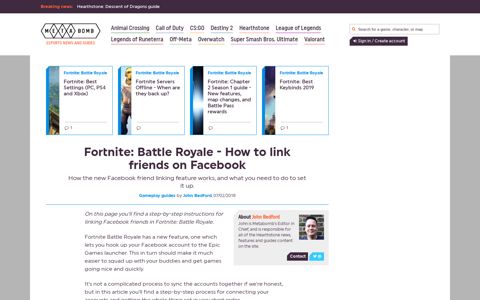 Fortnite: Battle Royale - How to link friends on Facebook ...