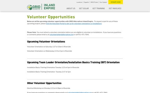 Volunteer Opportunities | GRID Alternatives