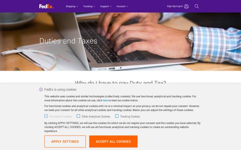 Duty and Tax Information| FedEx United Kingdom