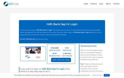 Hdfc Bank Sap Hr Login - Find Official Portal - CEE Trust