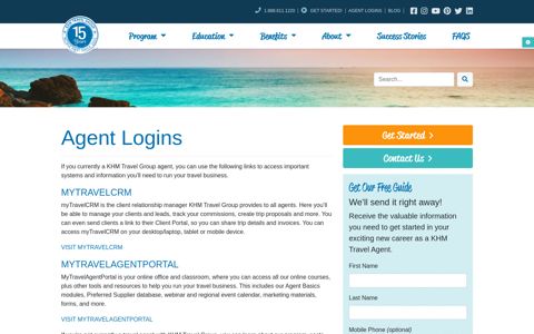 Agent Logins | Become an Independent Travel Agent - KHM ...