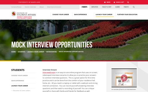 Mock Interview Opportunities | Careers
